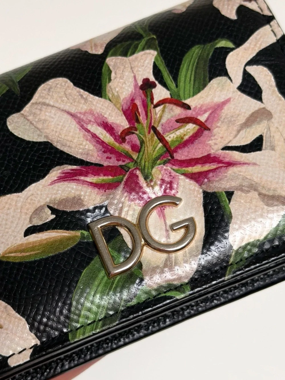 Dolce & Gabbana Floral Print Compact Wallet